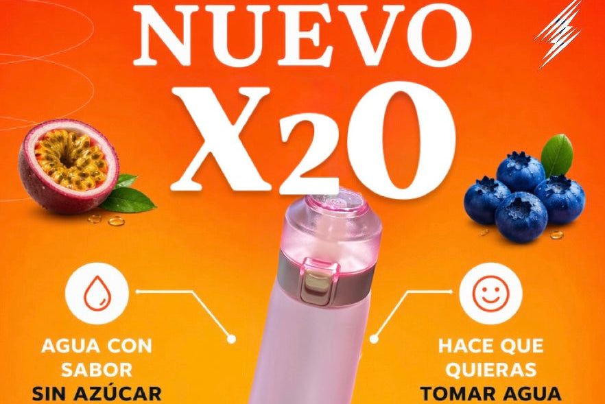 💧 Termo X20 – Convierte tu agua en una experiencia con sabor